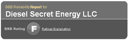 BBB rating of the diesel secret energy LLC
