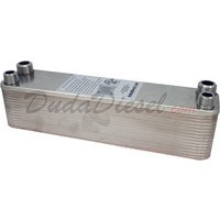 B3-23A 40 plate heat exchanger stainless steel copper brazed 3/4" Male NPT 1/2" Male NPT