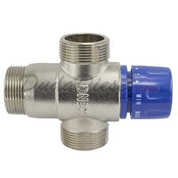 1" Chrome Plated Inline Thermostatic Mixing Valve