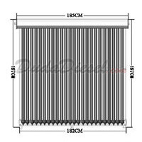 24 tube solar water heater collector sketch