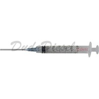 3 ml syringe with 18G x 1-1/2" blunt tip fill needle