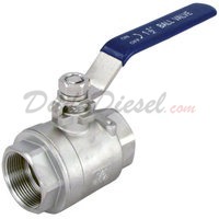 1-1/4" stainless steel ball valve