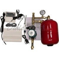solar water heater working station with controller and pump asse
