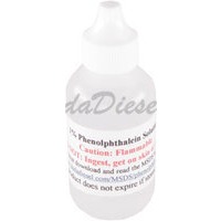 dropper bottle of phenolphthalein