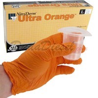 ultra orange nitrile gloves