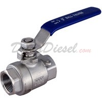 3/4" NPT 2-Piece 304 Stainless Steel Ball Valve WOG1000