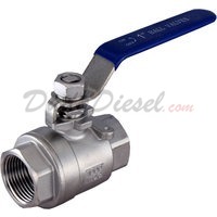 1" NPT 2-Piece 304 Stainless Steel Ball Valve WOG1000