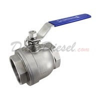 2PC Light Ball Valve WOG1000 Type III 4" NPT  