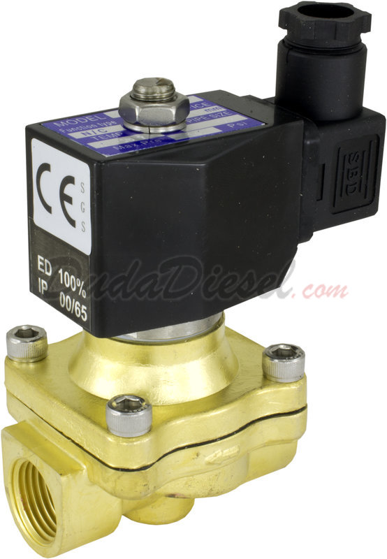 Details about   DC12V 2W040-10 NC 3/8" 2 Position 2 Way Plated Copper Water Solenoid Valve 