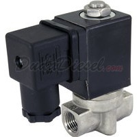 2-way stainless steel viton seal solenoid valve normally open 1/4"