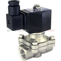 2-way stainless steel viton seal solenoid valve normally open 1/2"