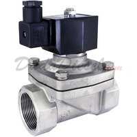 1-1/4" stainless steel solenoid valve 2-way normally open