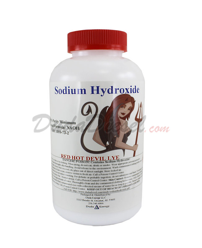 Duda's Red Hot Devil Lye Sodium Hydroxide 2lb