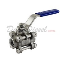 3PC Ball Valve WOG1000 Type II 3/8" NPT