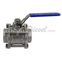 WOG1000 SUS304 3-Piece Ball Valve 1-1/2" NPT