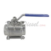 3PC Ball Valve WOG1000 Type II 2-1/2" NPT 