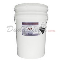 45 lb pail of duda's red hot devil potash potassium hydroxide