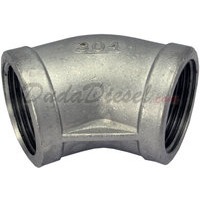 45 deg stainless steel elbow 0.75" 3/4"