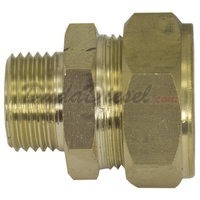 G-Thread 3/4" Brass Compression x 1/2" Male Fitting