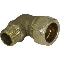 G-thread Brass Elbow 3/4" Compression x 1/2" Male Fitting