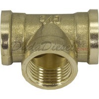 G-thread 1/2" Brass Tee Fitting