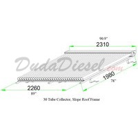 Duda Solar Slope Roof Frame drawing