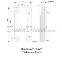 B3-14DW 20 Plate Double Wall Heat Exchanger