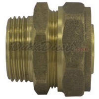 16mm x 1/2" PEX-AL-PEX Nickel Plated Brass PEX-AL-PEX Compression Male Adapter