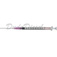 1ml Syringe with 18Ga 1.5” Blunt Needle and Plastic Needle with Matching  Cap (Pack of 10)