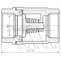 Vertical Check Valve Drawing