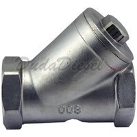 1/2" Inline Y type filter strainer stainless steel