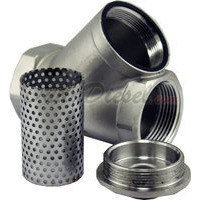 1" Inline Y type filter strainer stainless steel