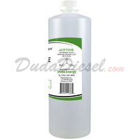 Product label for 950mL bottle of Acetone