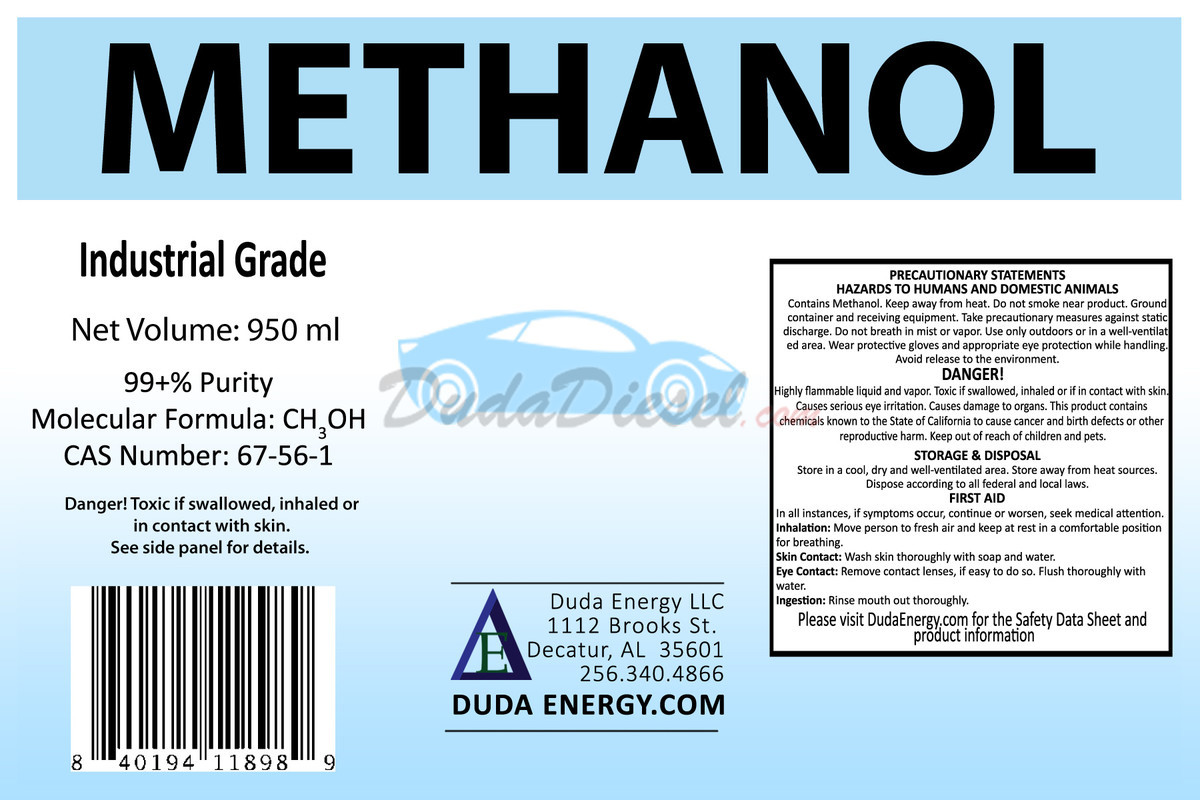950ml / 32 oz Bottle of Pure Methanol Racing Biodiesel Gasoline Antifreeze Windshield  Wiper Fluid 