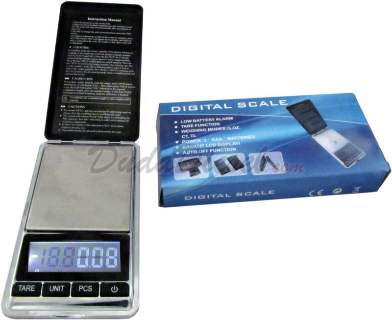 Digital Pocket Scale 500g Capacity x 0.01g Detail with Large 1/2 Backlit  Digits