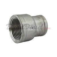 SS304 Reducing Coupling 3/4" Female x 1/2" Female  