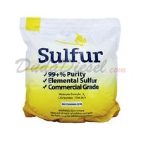 10 lb duda energy ground yellow Sulfur Powder (Front)