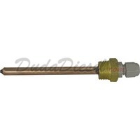 1/2 " mpt Copper Pin 6" Long Thermowell 1/2" Bulb Nickel/Copper 