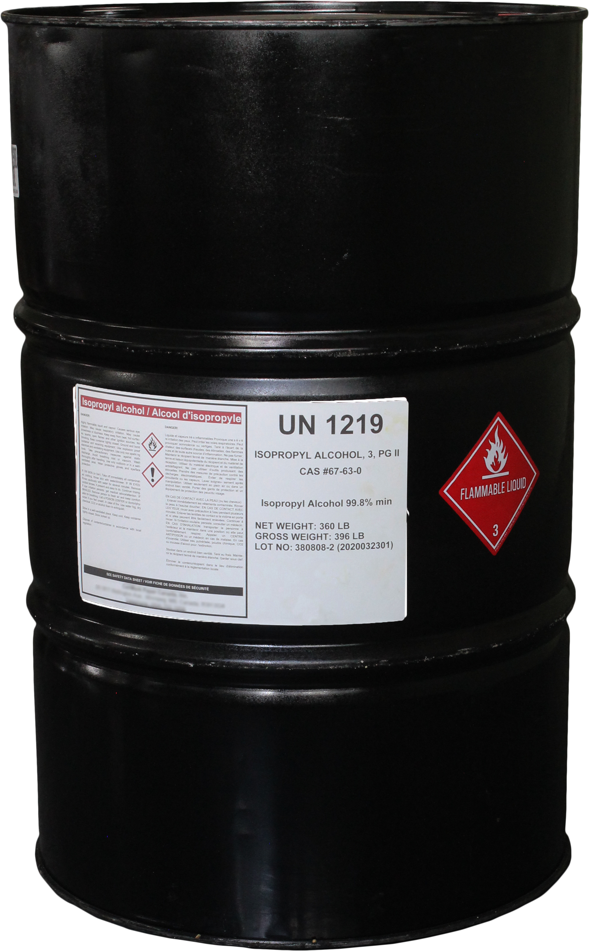 99.9+% Isopropyl Alcohol Industrial Grade Concentrated Rubbing Alcohol IPA